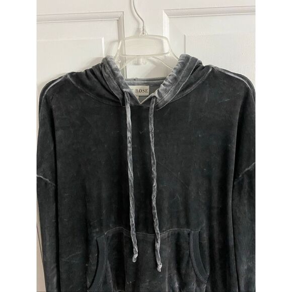 Knox Rose velour hooded sweatshirt size L - Picture 3 of 11